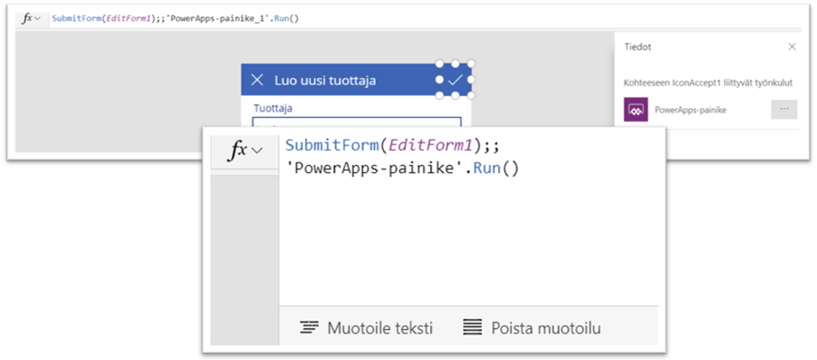 PowerApps2-Tyonkulun-kaynnistys