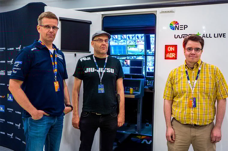 NEP Finlandin toimitusjohtaja Marko Viitanen ja Cloud1:n integraatioarkkitehdit Petri Mälkki ja Jan Tuomi