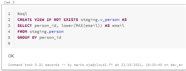 Databricks validation