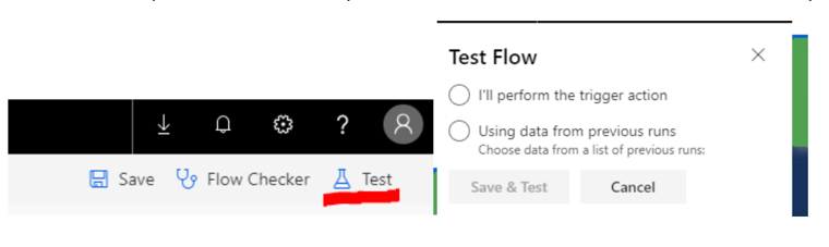 PowerApps Test Flow