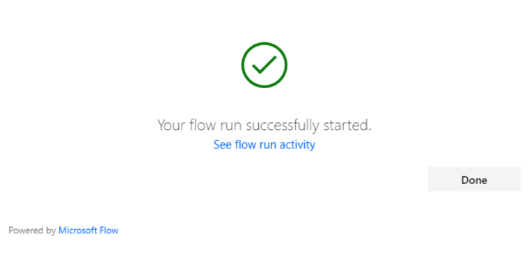 PowerApps, käynnistysdialogi